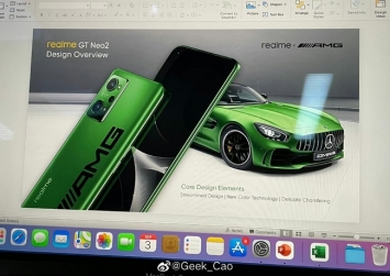 Tin đồn Realme có thể đang hợp tác với Mercedes-Benz AMG để tạo ra màu xanh đặc biệt cho GT Neo2